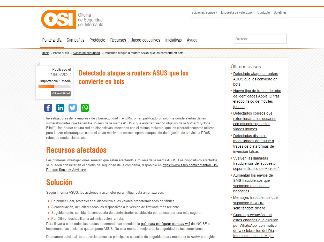 Detectado ataque a routers ASUS que los convierte en bots Detectado ataque a routers ASUS que los convierte en bots