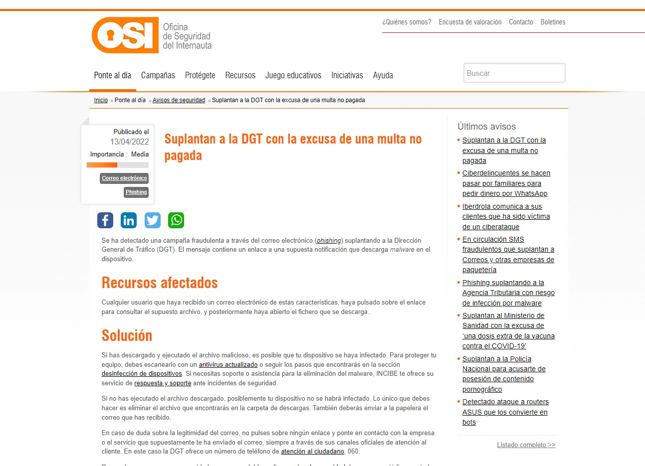 Suplantan a la DGT con la excusa de una multa no pagada Suplantan a la DGT con la excusa de una multa no pagada