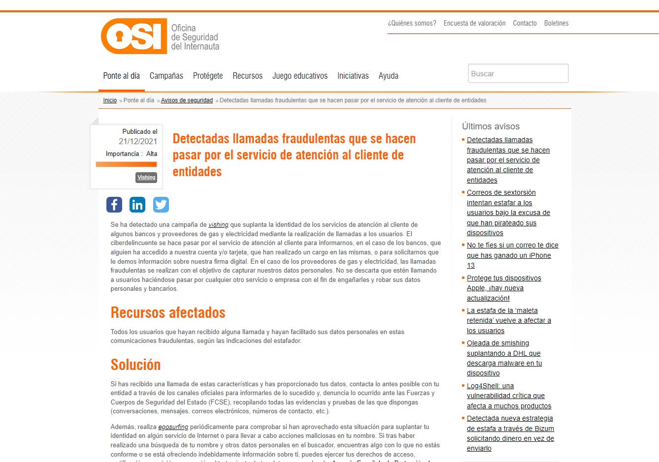 Detectadas llamadas fraudulentas que se hacen pasar por el servicio de atención al cliente de entidades Detectadas llamadas fraudulentas que se hacen pasar por el servicio de atención al cliente de entidades