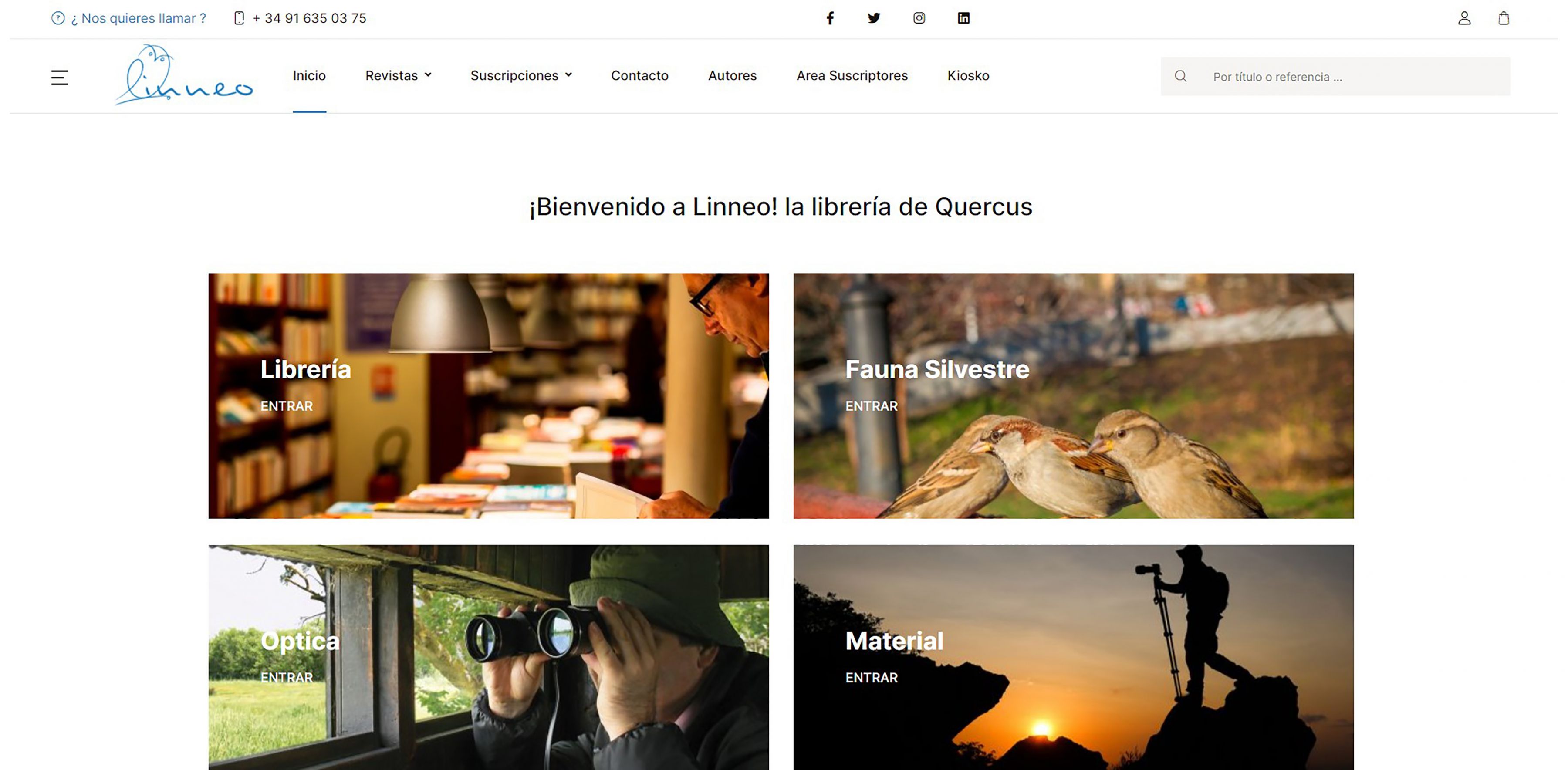 Libreria Linneo - La librería de Quercus y Turismo Rural