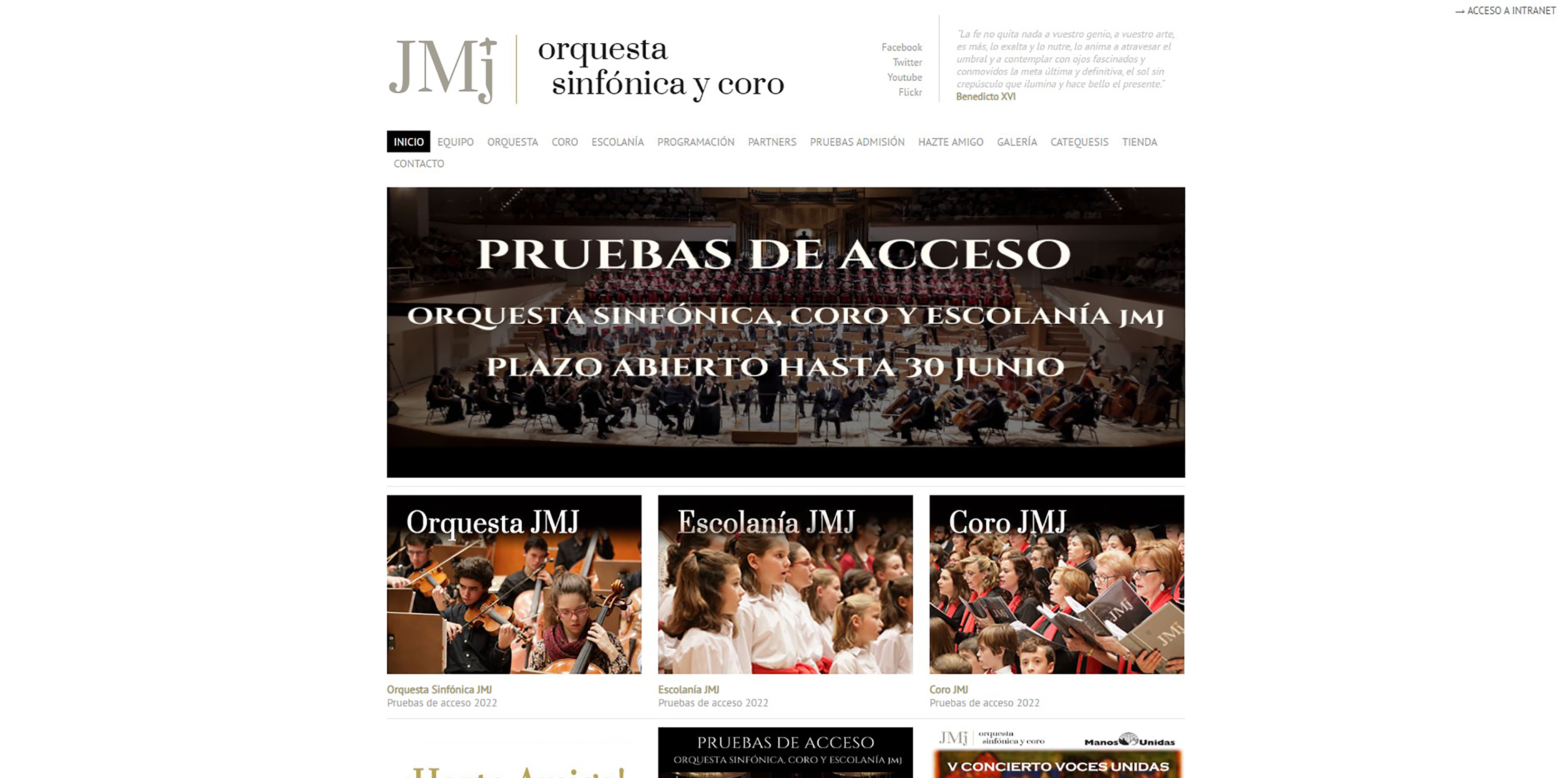 Orquesta sinfónica y Coro JMJ Orquesta sinfónica y Coro JMJ